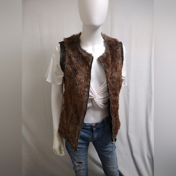 Shasa Jackets & Blazers - Shasa Faux Fur Outerwear Vest
